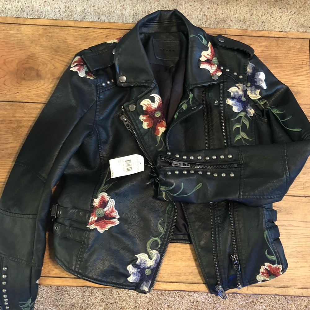 BlankNYC Embroidered Floral Jacket NWT